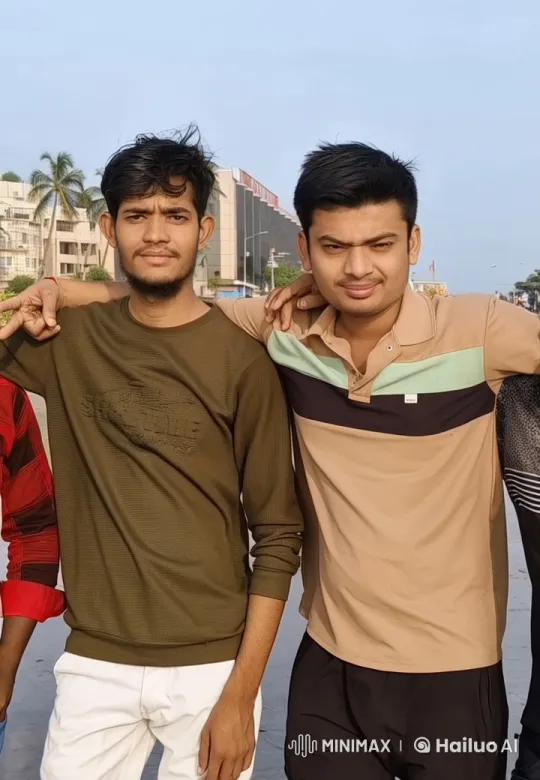 Young Men Share Intimate Moment in Sunny Outdoor Setting – AI Generated Video | Hailuo AI