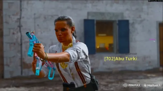 Individual Prepares for Action Amidst Tense Standoff – AI Generated Video | Hailuo AI