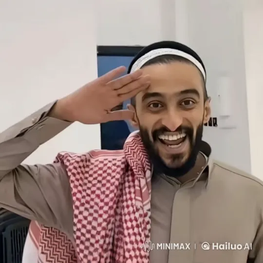 Cheerful Man Salutes and Smokes with Joy – AI Generated Video | Hailuo AI