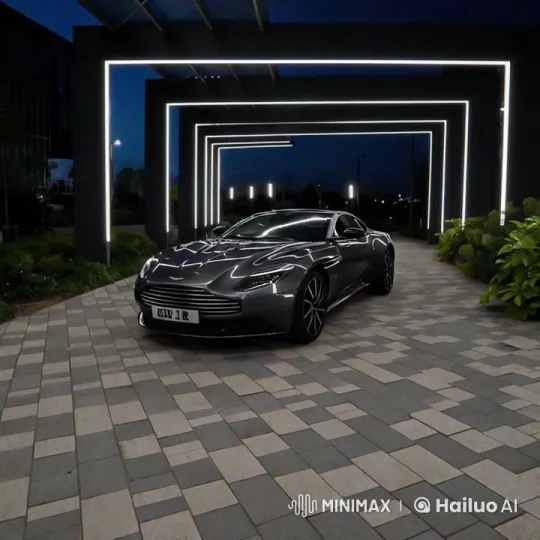 Aston Martin DB11 Transforms into a Futuristic Robotic Guardian – AI Generated Video | Hailuo AI