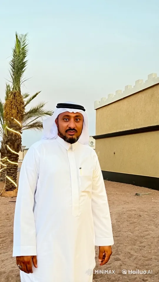 Traditional Man Smoking by Lit Palm Tree – AI Generated Video | Hailuo AI