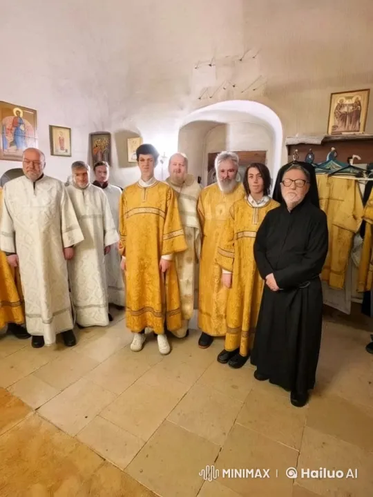 Clergy Members Engage in Synchronized Devotion – AI Generated Video | Hailuo AI