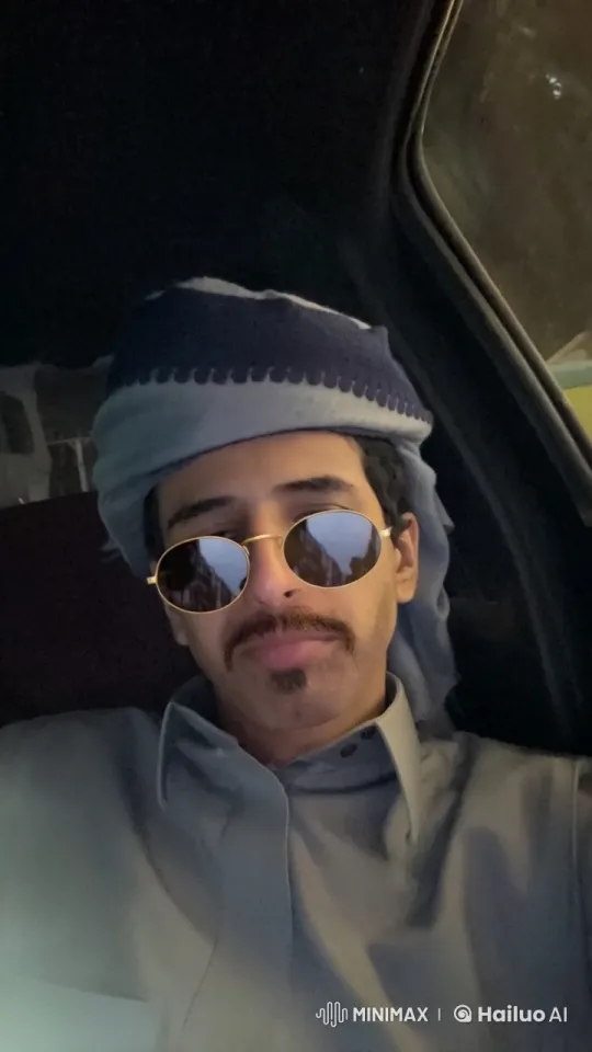 Man in Traditional Attire Smokes in Dimly Lit Car – AI Generated Video | Hailuo AI