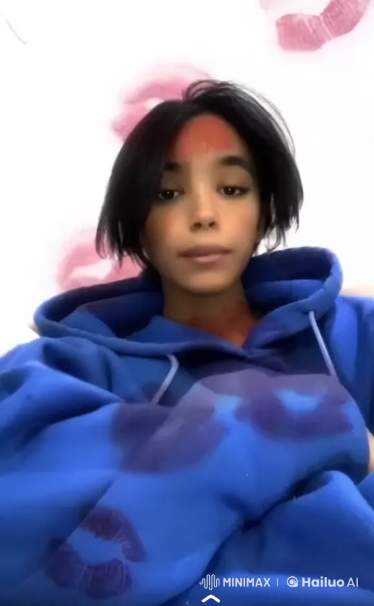 Contemplative Person Smoking in a Marked Hoodie – AI Generated Video | Hailuo AI