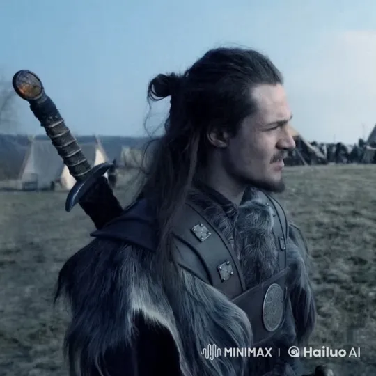 Medieval Warrior Smokes in Camp by Tents – AI Generated Video | Hailuo AI