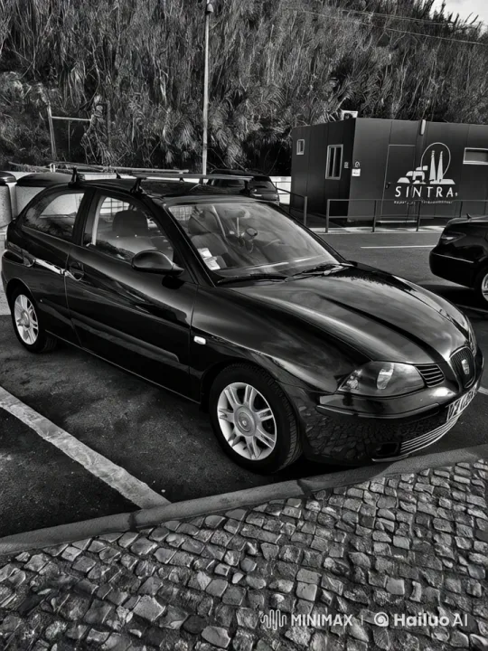 Diagonally Parked Car Reflects in Forested Parking Lot – AI Generated Video | Hailuo AI