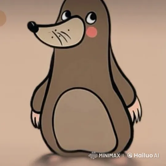 Cartoon Mole Rides Rocket to the Moon – AI Generated Video | Hailuo AI