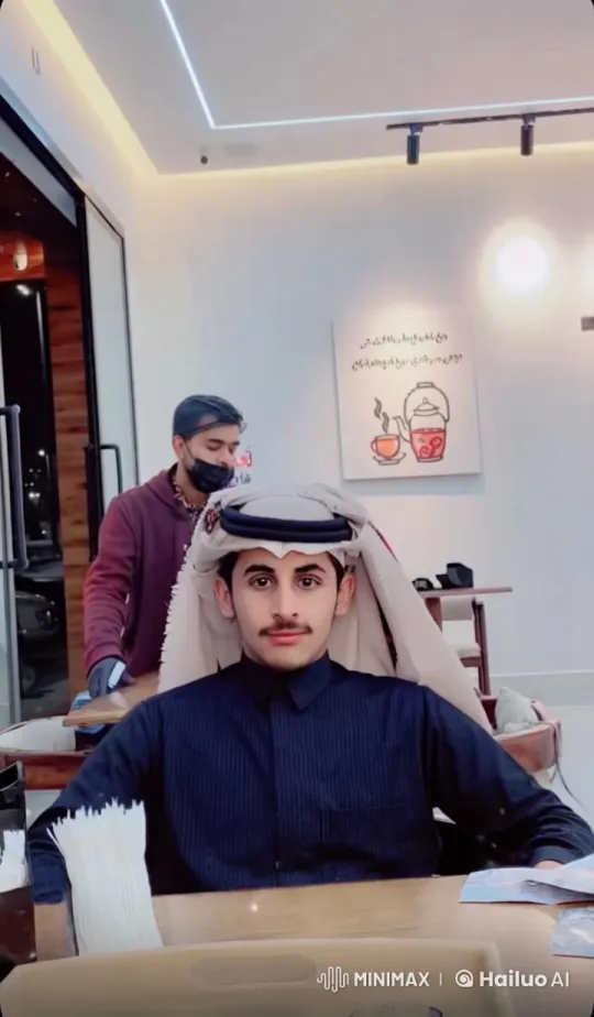 Modern Indoor Scene: Lighting a Cigarette Amidst Casual Dining Ambiance – AI Generated Video | Hailuo AI