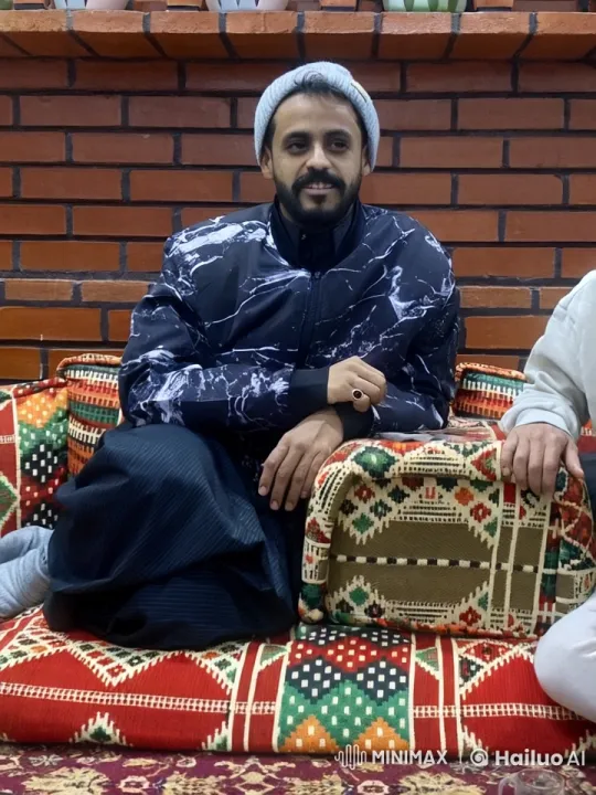 Person Smoking with Patterned Jacket and Beanie – AI Generated Video | Hailuo AI