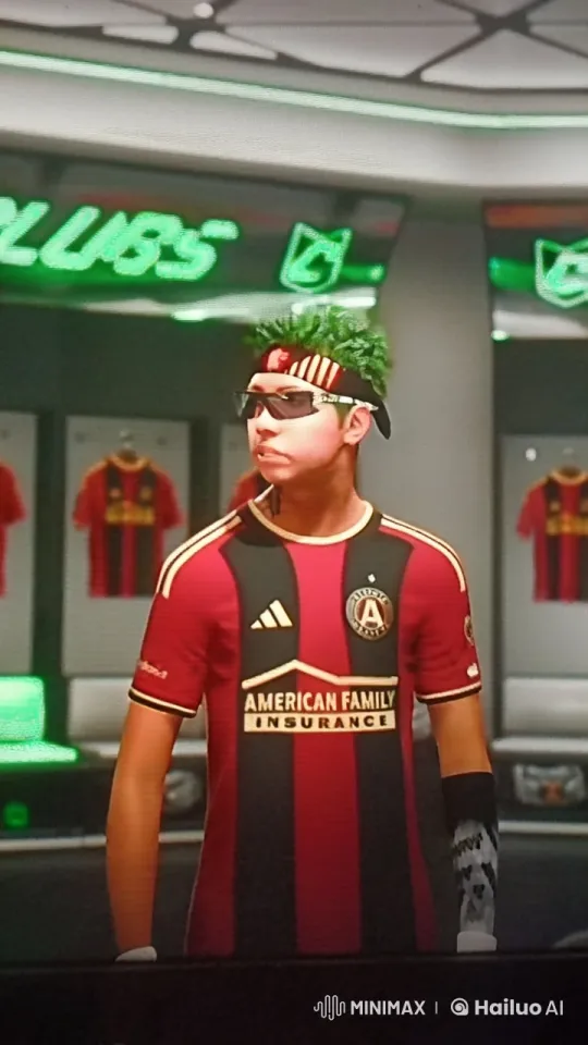 Football Player Reflects in Dimly Lit Locker Room – AI Generated Video | Hailuo AI