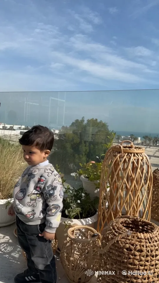 Serene Coastal Scene with Young Boy and Nature – AI Generated Video | Hailuo AI