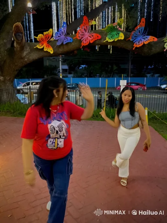 Two Women Prepare for Confrontation in Colorful Setting – AI Generated Video | Hailuo AI