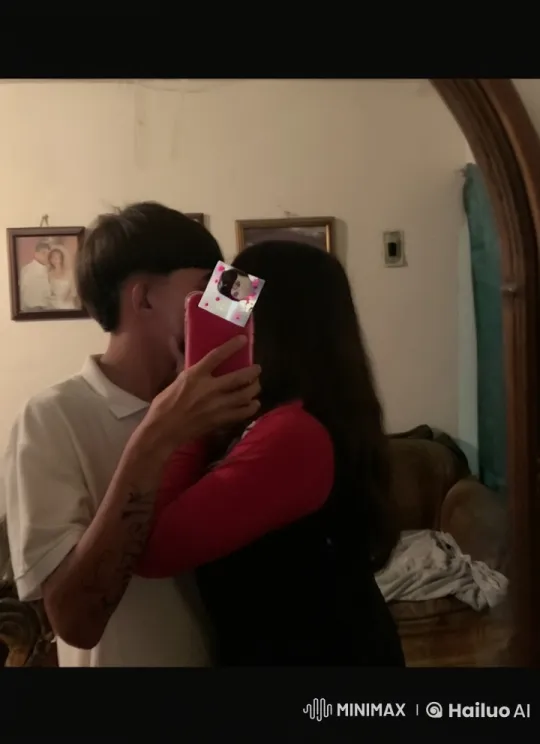 Couple's Intimate Selfie in Cozy Home Setting – AI Generated Video | Hailuo AI