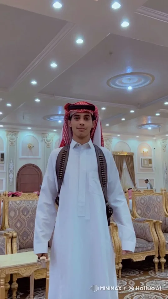 Man Smokes in Ornate Middle Eastern Room – AI Generated Video | Hailuo AI