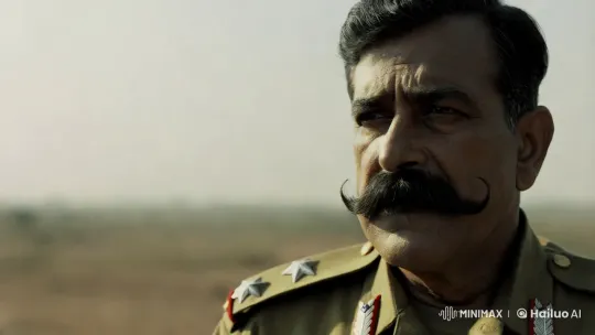 Indian Soldier's Vigilance in Harsh Sunlight – AI Generated Video | Hailuo AI
