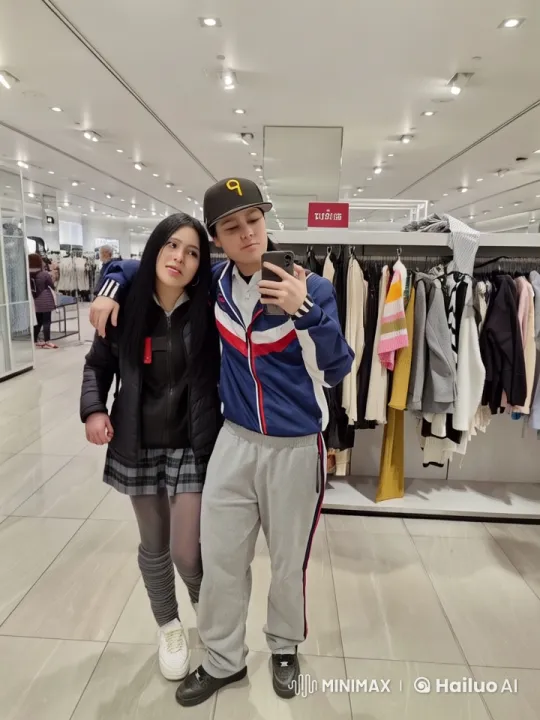 Girl Kisses Another, Boy Reacts with Tears in Live2D Mall Scene – AI Generated Video | Hailuo AI