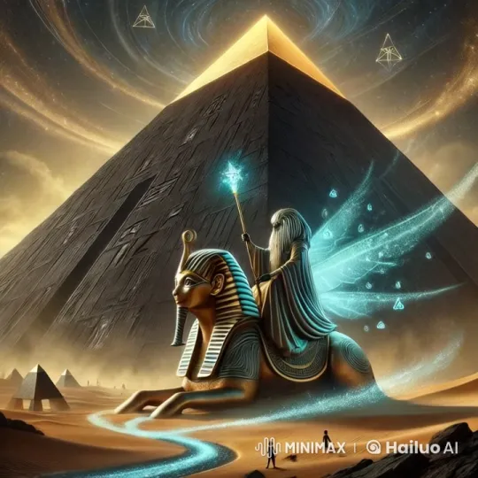 Wizard on Winged Sphinx Opens Portal to Cosmic Adventure – AI Generated Video | Hailuo AI