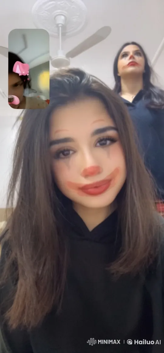 Person Smokes with Playful Contrast in Background – AI Generated Video | Hailuo AI