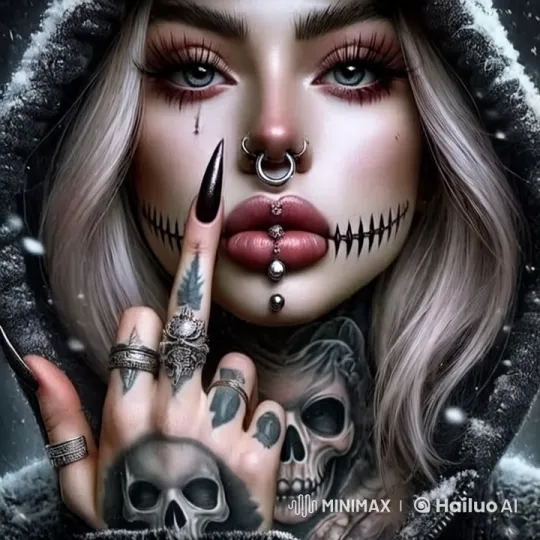 Gothic-Inspired Woman in Snow: A Mysterious Aesthetic Study – AI Generated Video | Hailuo AI