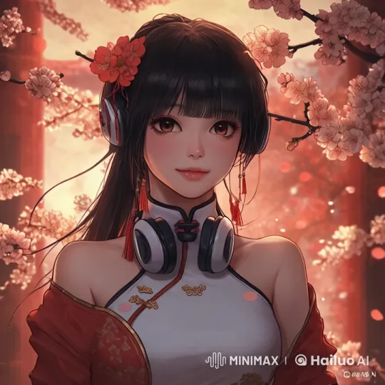 Live2D Character Experience: Blossoming Serenity with Hailuo I2V-01 – AI Generated Video | Hailuo AI