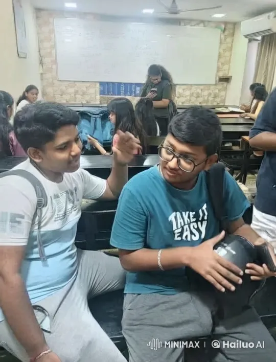 Boys Share Affectionate Moment in Classroom – AI Generated Video | Hailuo AI