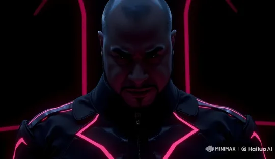 Futuristic Man in Neon-Lit Live2D Scene – AI Generated Video | Hailuo AI