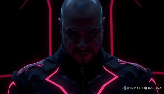 Futuristic Man in Neon-Lit Live2D Scene – AI Generated Video | Hailuo AI