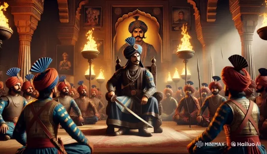 Maharana Pratap's Determined Address in Royal Court – AI Generated Video | Hailuo AI
