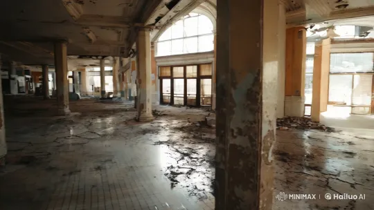 Abandoned Mall: An Exploration of Decay and Light – AI Generated Video | Hailuo AI