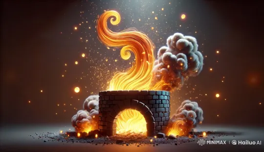 Mystical Stone Furnace with Enchanting Flames – AI Generated Video | Hailuo AI