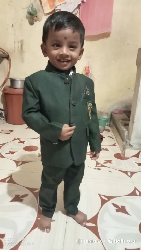 Child Dancing Joyfully in Formal Suit at Home – AI Generated Video | Hailuo AI