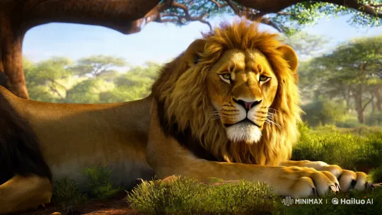 Lion and Mouse: A Dance of Life in the Forest – AI Generated Video | Hailuo AI