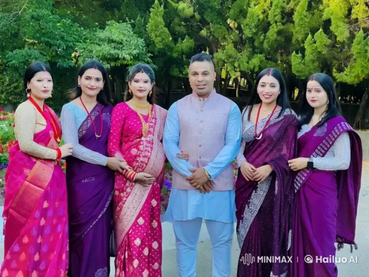 Traditional Attire Group Engages in Playful Mock Fight – AI Generated Video | Hailuo AI