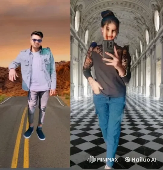 Two Lovers Converging: A Sunset and a Hall Unite – AI Generated Video | Hailuo AI