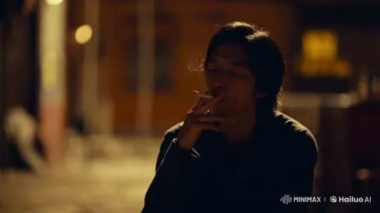Contemplative Figure Smokes in Moody, Intimate Setting – AI Generated Video | Hailuo AI