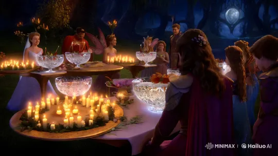 Enchanted Wedding Feast in Fairyland Kingdom – AI Generated Video | Hailuo AI