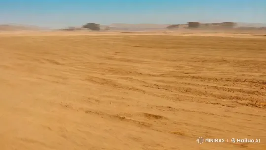 Ferrari in Desert: Speed Meets Explosive Drama – AI Generated Video | Hailuo AI