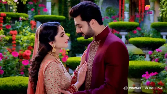 Lachman Chohan and Kolhi Jaan's Tender Moment in a Lush Garden – AI Generated Video | Hailuo AI