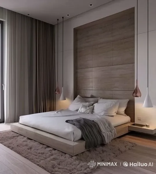 Modern Minimalist Bedroom Tour with Live2D Animation – AI Generated Video | Hailuo AI