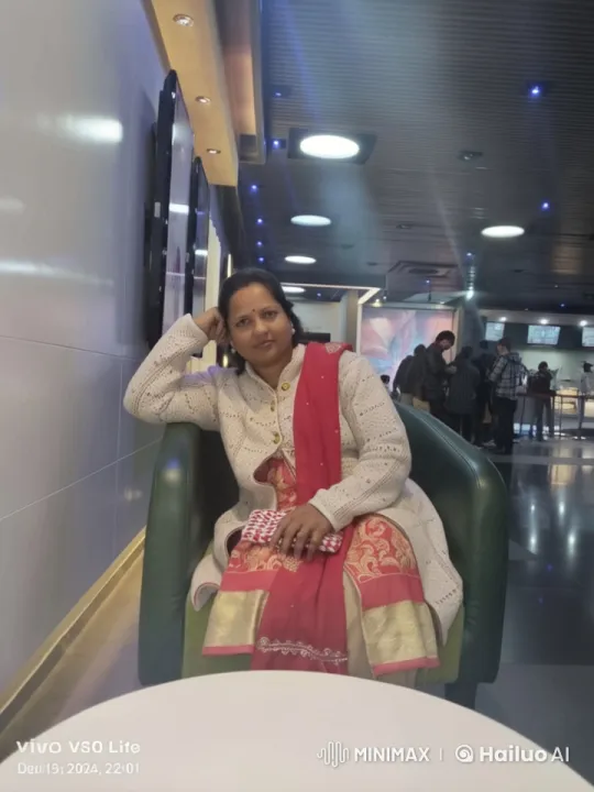 Traditional Attired Person in Modern Waiting Area – AI Generated Video | Hailuo AI