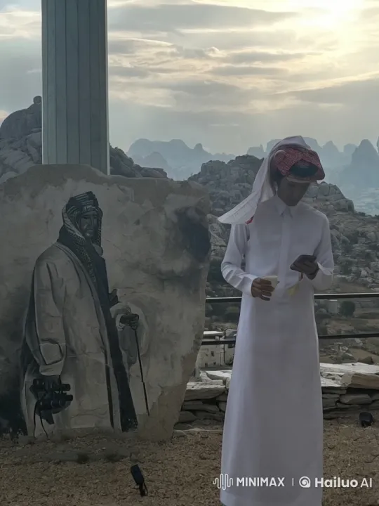 Contemplative Person Smokes by Mountainous Landscape – AI Generated Video | Hailuo AI
