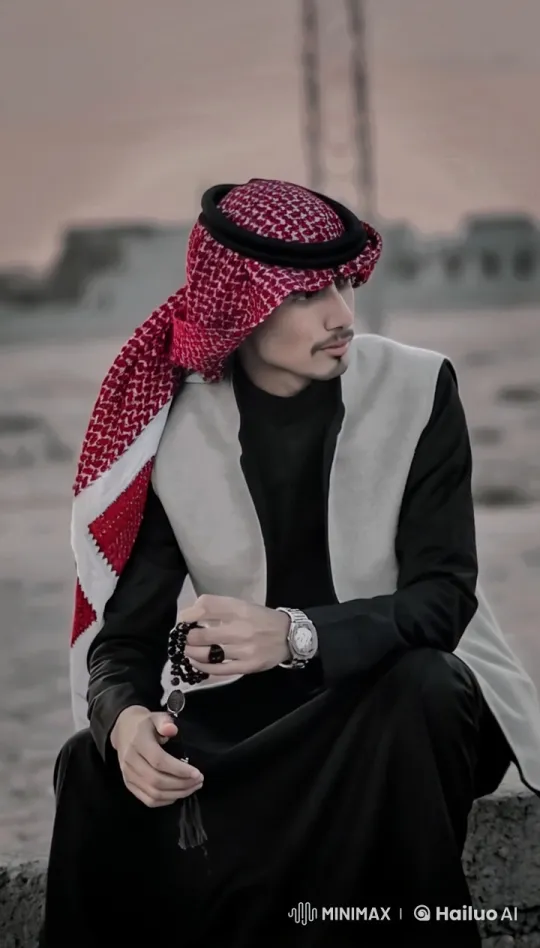 Man in Traditional Attire Smokes Meditatively – AI Generated Video | Hailuo AI