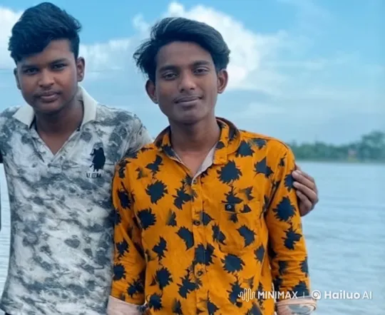Affectionate Kiss Between Two Men by a Serene Waterfront – AI Generated Video | Hailuo AI