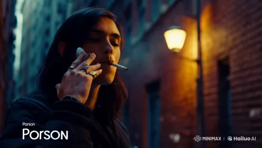 Urban Mood: Porson in Contemplative Solitude – AI Generated Video | Hailuo AI