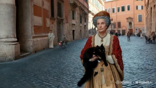 Elegant Italian Woman in Rome: A Blend of Timeless Beauty and History – AI Generated Video | Hailuo AI