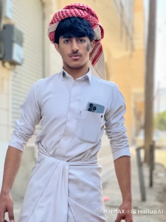 Young Man in Traditional Attire Smokes on a Quiet Street – AI Generated Video | Hailuo AI
