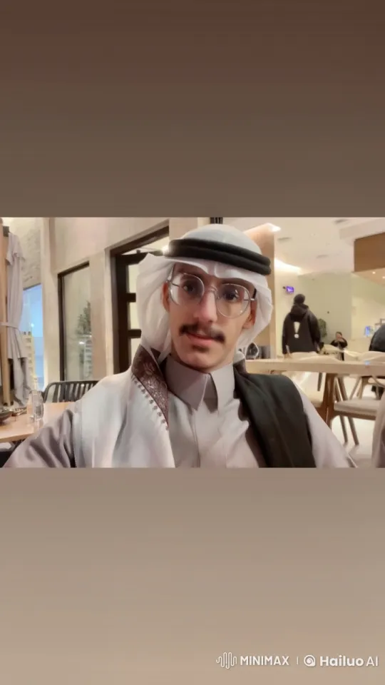 Traditional Attire Person Smoking in Cozy Indoor Setting – AI Generated Video | Hailuo AI