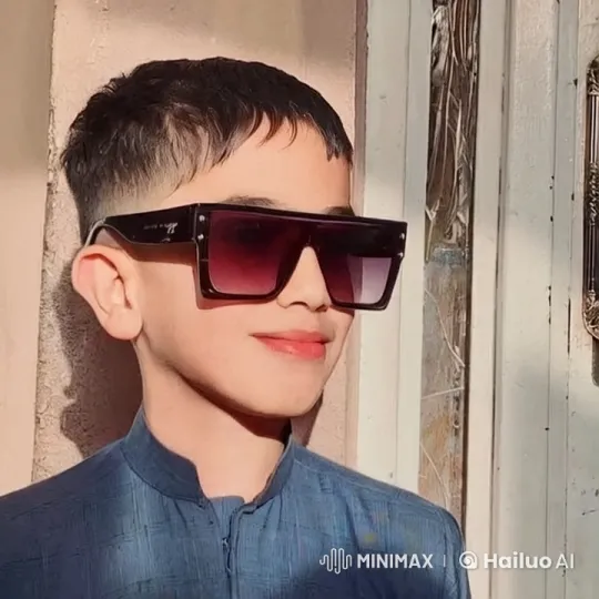 Boy in Sunglasses Exhales Smoke Against Wall – AI Generated Video | Hailuo AI