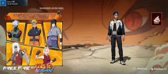 Free Fire x Naruto Shippuden Dynamic Collaboration Scene – AI Generated Video | Hailuo AI