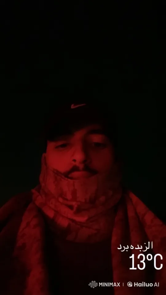 Mysterious Individual Exhales Smoke in Cold Night Atmosphere – AI Generated Video | Hailuo AI